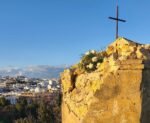 Un rayo destruye parte de un templete en San Roque