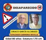 La Comarca de Los Alcores se une para buscar a un vecino de Carmona desaparecido