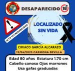 Hallan fallecido a Ciriaco, desaparecido en Carmona
