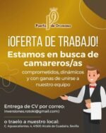 Oferta de empleo para camarero/a en Alcalá de Guadaíra
