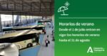 Estos son los nuevos horarios de verano del autobús interurbano
