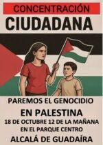 Este sábado concentración por una Palestina libre