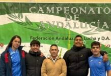 Cuatro medallas para el Club de Luchas Milu en el Andaluz de Sambo