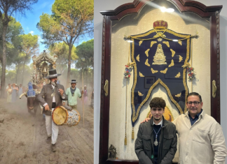 Gustavo Pedrero cierra su etapa como tamborilero de la Hdad. del Rocío de Alcalá