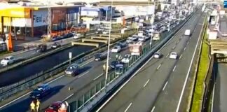 Un accidente múltiple provoca retenciones a la altura de Leroy Merlín en Alcalá