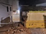 Un derrumbe en el barrio de San Miguel obliga actuar a los servicios de emergencia