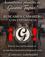 Empleo. Gianni Tapas necesita camarero