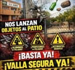 Alumnos y padres denuncian que lanzan objetos al patio del IES Albero