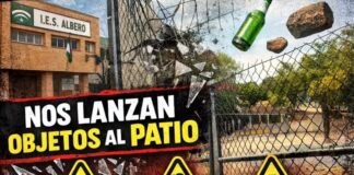 Alumnos y padres denuncian que lanzan objetos al patio del IES Albero