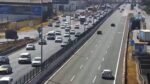 Atasco kilométrico en la A-92 a la altura de Alcalá por un accidente