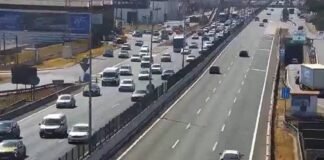 Atasco kilométrico en la A-92 a la altura de Alcalá por un accidente
