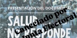 La Junta Electoral cancela la proyección del documental “Salud no responde”