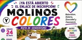 El sábado 24, ruta senderista ‘Molinos de colores’