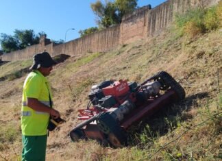 Más de 153.000 metros cuadrados de solares desbrozados en Alcalá para evitar incendios