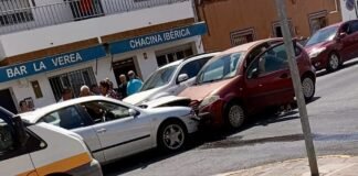 Hoy otro accidente a la altura del bar La Verea