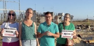 Adelante Andalucía alerta del riesgo de incendio por las escombreras en Alcalá