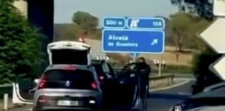 Violento asalto a un vehículo a la altura de Montecarmelo