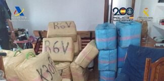 Un todoterreno robado en Alcalá, clave para destapar un alijo con 2.500 k de hachis
