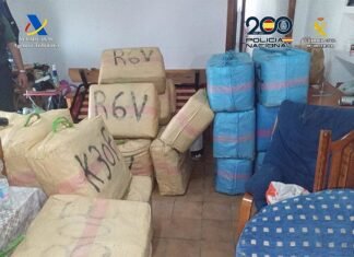 Un todoterreno robado en Alcalá, clave para destapar un alijo con 2.500 k de hachis