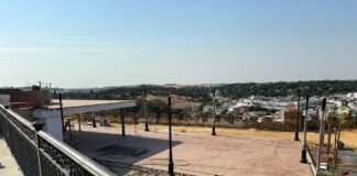 Los trabajos en el entorno del Santuario del Aguila estarán para la Novena de la Patrona