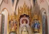 La Virgen del Águila preside por primera vez los cultos de agosto desde su nuevo retablo
