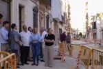 Las obras de la calle La Mina están en su recta final Las obras de la calle La Mina están en su recta final
