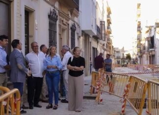 Las obras de la calle La Mina están en su recta final