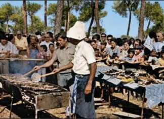 Gaitas, sardinas y convivencia: así era la Romería de los Gallegos en Oromana